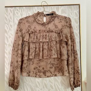 COPY - Zara Victorian embroidered blouse